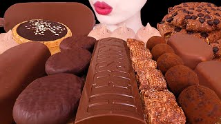 ASMR MUKBANG｜CHOCOLATE PARTY *ICE CREAM, RICE CAKE, CHOCOLATE BALL, MAGNUM, HERSHEY, MILKA 초콜릿 먹방