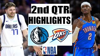 Dallas Mavericks vs Oklahoma City Thunder 2nd Qtr Feb 10, 2024 Highlights | NBA Season