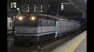 甲種輸送 EF65 2138号機+東京メトロ13000系(13121F) 笠寺駅入線