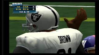 (SEGA SPORTS NFL 2K2) Oakland Raiders vs New York Giants PS2