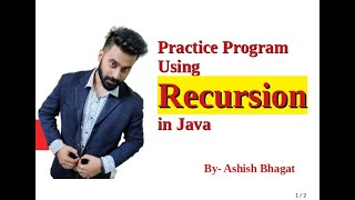 Java Recursion - with Java Practice Recursion Problems Part 4
