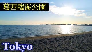 4K　葛西臨海公園 を散策　　快晴　　（江戸川区）🌞 3D高音質・イヤホン推奨　　【睡眠用】