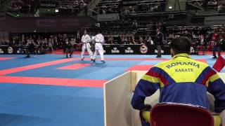 SPAIN vs ROMANIA. Female Team Kumite Competition. 2014 World Karate Championships