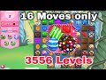 Candy crush Saga New level|saga 3556 levels chase in 16 Moves only|