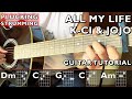 ALL MY LIFE - KCi & Jojo | Guitar Tutorial for Beginners