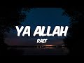 Raef & Sintesa - Ya Allah (Lyrics) (Acapella - Vocals only)