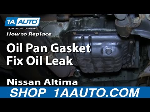 How To Replace Oil Pan Gasket Fix Oil Leak 1998-01 Nissan Altima How To Replace Oil Pan Gasket Fix Oil Leak 1998-01 Nissan Altima