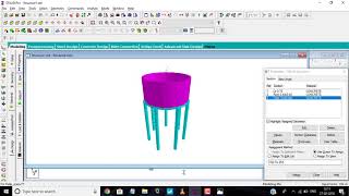 Design Of A Circular Water Tank with Staad pro