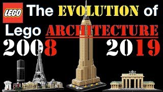 The EVOLUTION of LEGO ARCHITECTURE 2008-2019