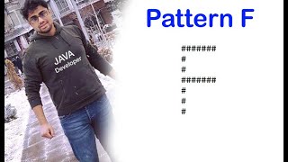 pattern in java | pattern letter F