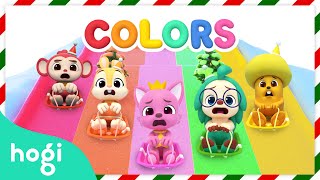 Learn Colors with Christmas Slide｜Christmas Colors｜Songs for Kids | Christmas Pinkfong & Hogi