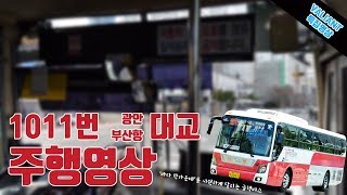 해동여객 / 부산광역시 급행버스 1011번 주행영상