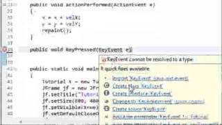 JAVA Programming Tutorial Moving Object with Keyboard Inputs KeyListener