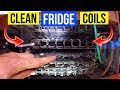 How To Clean Refrigerator Condenser Coils Fast & Easy! -Jonny DIY