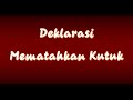 deklarasi mematahkan kutuk