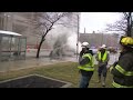 fire explosion caught on camera forces evacuations in downtown cleveland