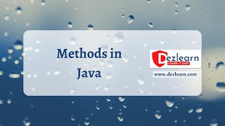 Session 3: Methods in Java | Object Oriented Programming Series | OOPS