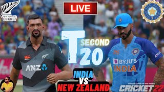 🔴 Live : India vs New Zealand 2nd T20 Match | Ind vs NZ T20 live | Cricket 22 Gameplay