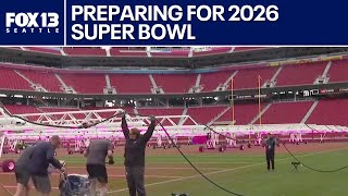 Super Bowl 2026 field prep underway at Levi’s Stadium | FOX 13 Seattle