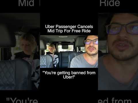 Uber Passenger Cancels Ride Halfway and Gets Kicked Out!