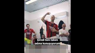 Zlatan İbrahimoviç Şampiyonluk konuşması / Zlatan Ibrahimovic Championship speech