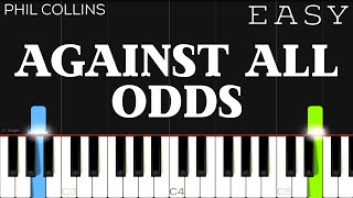 Phil Collins - Against All Odds | EASY Piano Tutorial