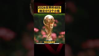 2026世界杯48隊確定分12個小組！