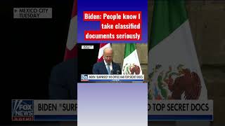 Biden finally speaks out about classified documents scandal #shorts