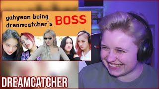 REACTION to DREAMCATCHER - INTRODUCING GAHYEON BEING DREAMCATCHER'S BOSS (by insomnicsy)