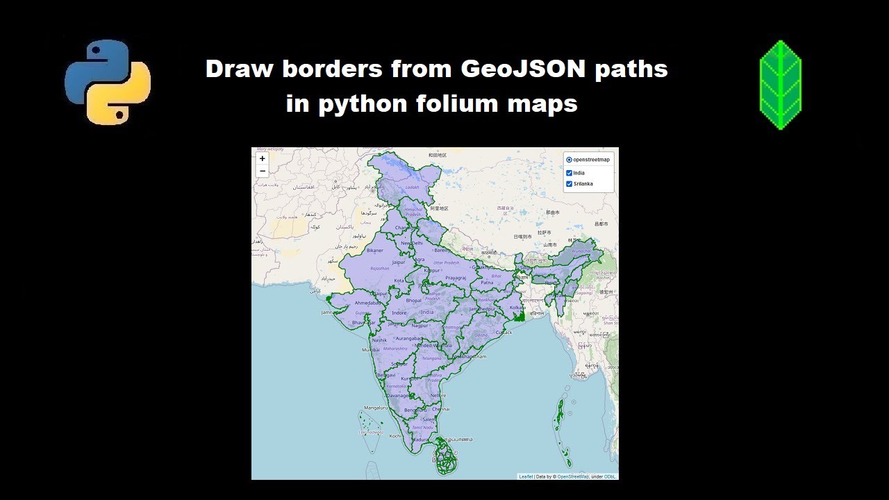 Draw Borders From Geojson In Python Folium Map Youtube