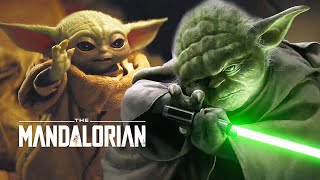 Star Wars The Mandalorian Baby Yoda Scene - Jedi Powers and Finale Theory