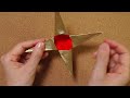 簡単！折り紙で作る立体的な星の作り方【クリスマス】 diy how to make 3d paper star christmas decor