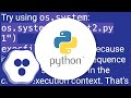 Run a Python script from another Python script, passing in arguments