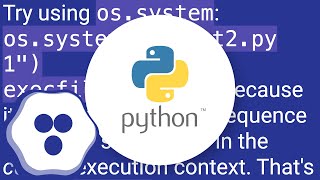 Run a Python script from another Python script, passing in arguments