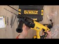 Unboxing and installing drill bits on DeWalt DCH133M1 Cordless SDS + Hammer Drill - Bob The Tool Man