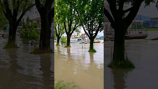 Hochwasser in Linz: Donau über Ufer getreten 🌧️ Part.2 #hochwasser #donau #oberösterreich #austria