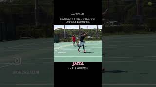 2024年8月10日、肢体自由な方々が車いすに乗らずに立ってテニスをする立位テニス🎾#adaptiveathlete #立位テニス #テニス #大腿義足 #義足 #amputee #半身麻痺