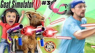 MY GOAT IS AFTER ME!!  FGTeeV Goat Simulator Pay Day w/ Gary the Shark #3