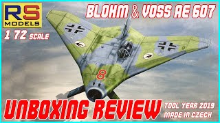 RS MODELS 1/72 BLOHM \u0026 VOSS AE 607 UNBOXING REVIEW