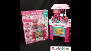 BachaStop.com || Kids Cook Little Chef Kitchen Set With Sound \u0026 Lights