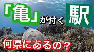 【鉄道クイズ】「亀」が付く駅　どの都道府県にある？駅名クイズ