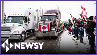 Canada's 'Freedom Convoy' Trucker Protest Warns U.S. Could Be Next