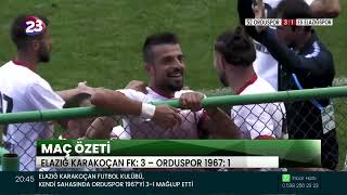 ELAZIĞ KARAKOÇAN FUTBOL KULÜBÜ, KENDİ SAHASINDA ORDUSPOR 1967’Yİ 3-1 MAĞLUP ETTİ