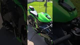 Ninja 400 🏍️ vs Ninja ZX-6R 🔥 | 2-Cylinder vs 4-Cylinder Cold Start 🎶💨 #Shorts