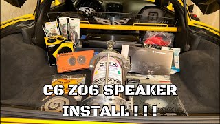 NEW SPEAKER SYSTEM IN THE C6 Z06 & JVC M785BW HEADUNIT INSTALL