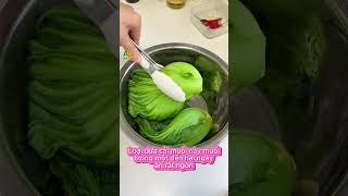 Bí quyết muối dưa cải chua giòn, ngon tại nhà #monngon