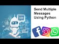 Send 100000+ Messages in just 1 click using Python | pyautogui | automate GUI