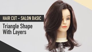 [Eng_Sub] How To K-Beauty Triangle Shape With Layers Tutorial Step by Step_Long hairstyle