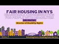 Fair Housing in New York State - Reasonable Accommodations for People with Disabilities