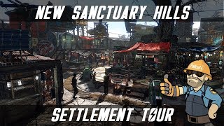 FALLOUT 4 SANCTUARY SETTLEMENT TOUR - HUGE AND REALISTIC - FALLOUT 4 SETTLEMENTS